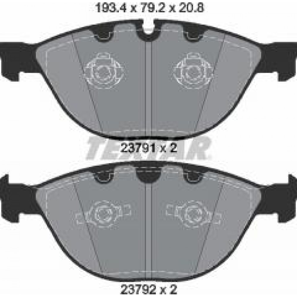 Колодки гальмівні (передні) BMW 5 (E60)/6 (E63)/7 (E65/E66/E67) 04- (Teves) Q+