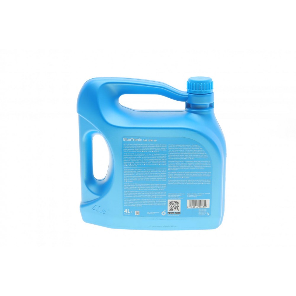 Олива 10W40 Blue Tronic (4L) (VW501 00/505 00/MB 229.1) (20489)