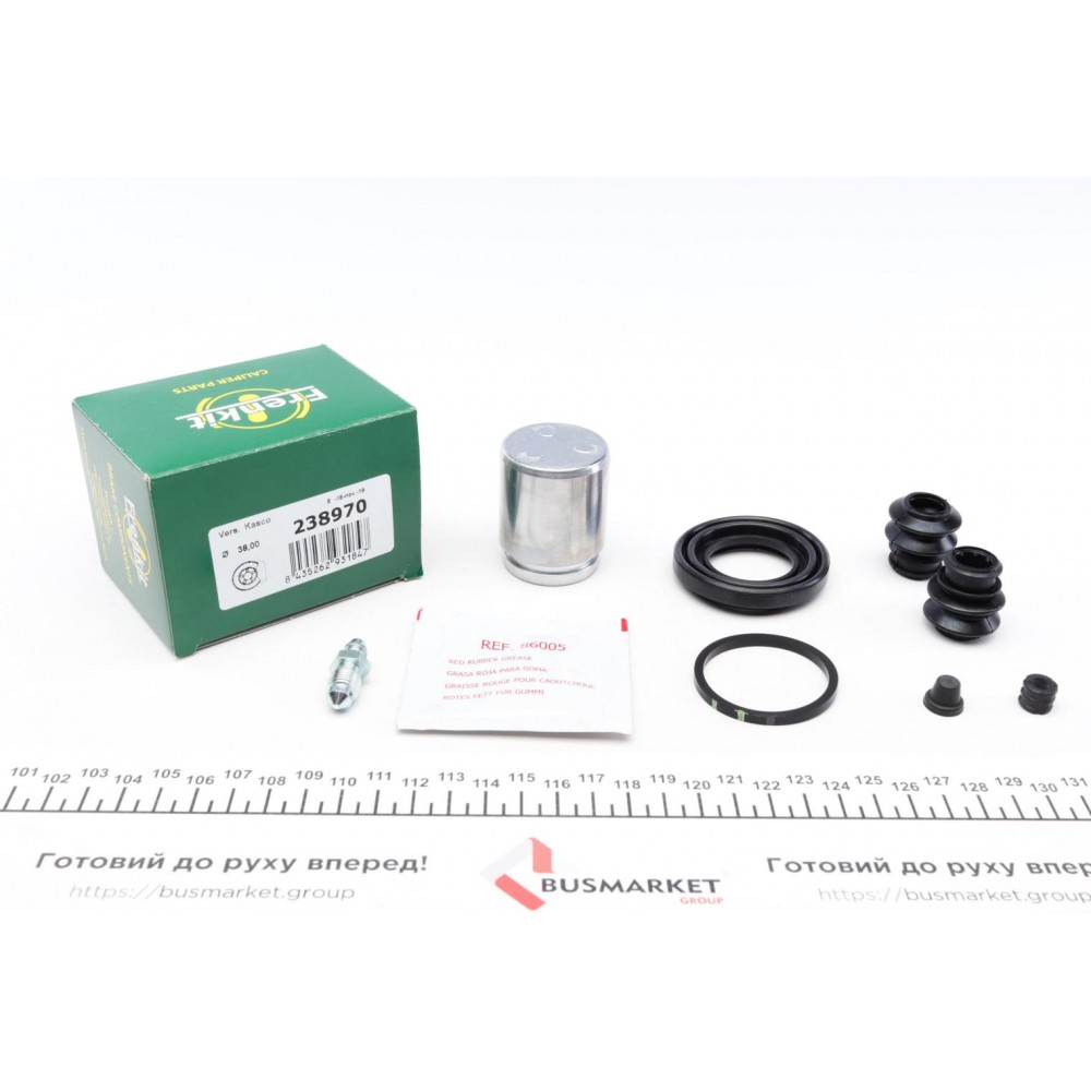 Ремкомплект супорта (заднього) Kia Carens III 05- (d=38mm) (Kasko) (+поршень)