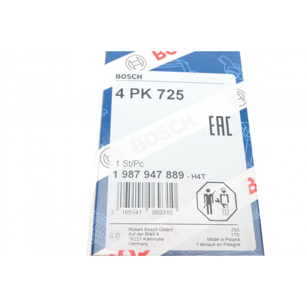 Ремінь генератора Renault Kangoo 1.6i 08-/ Nissan Micra1.0-1.4 92-03 (4PK725)