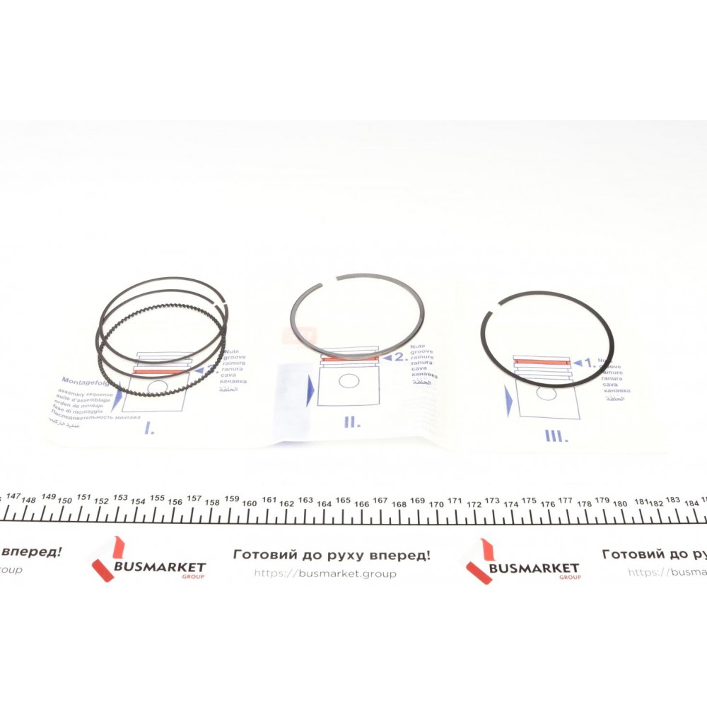 Кільця поршневі VW Golf V/VI/Passat 2.0FSI/TFSI 04- (82.50mm/STD) (1.2-1.5-2.0) = 8950660000