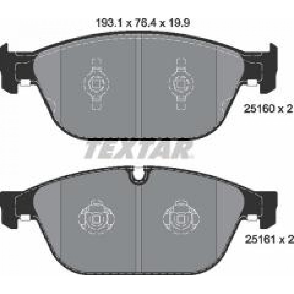 Колодки гальмівні (передні) Audi A8/Q5 10- (Teves) Q+