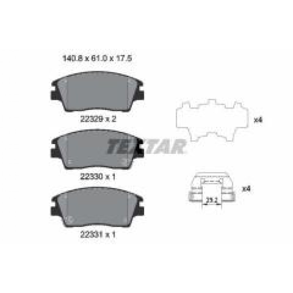 Колодки гальмівні (передні) Hyundai Elantra /Tucson /Kia Sportage 15- (Mando)