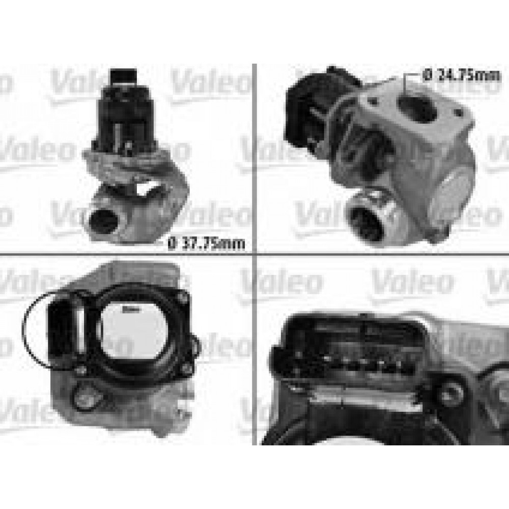 Клапан EGR Ford C-Max/Fiesta/Focus/Mazda 2/3/Citroen Berlingo/Peugeot Partner 1.6HDi