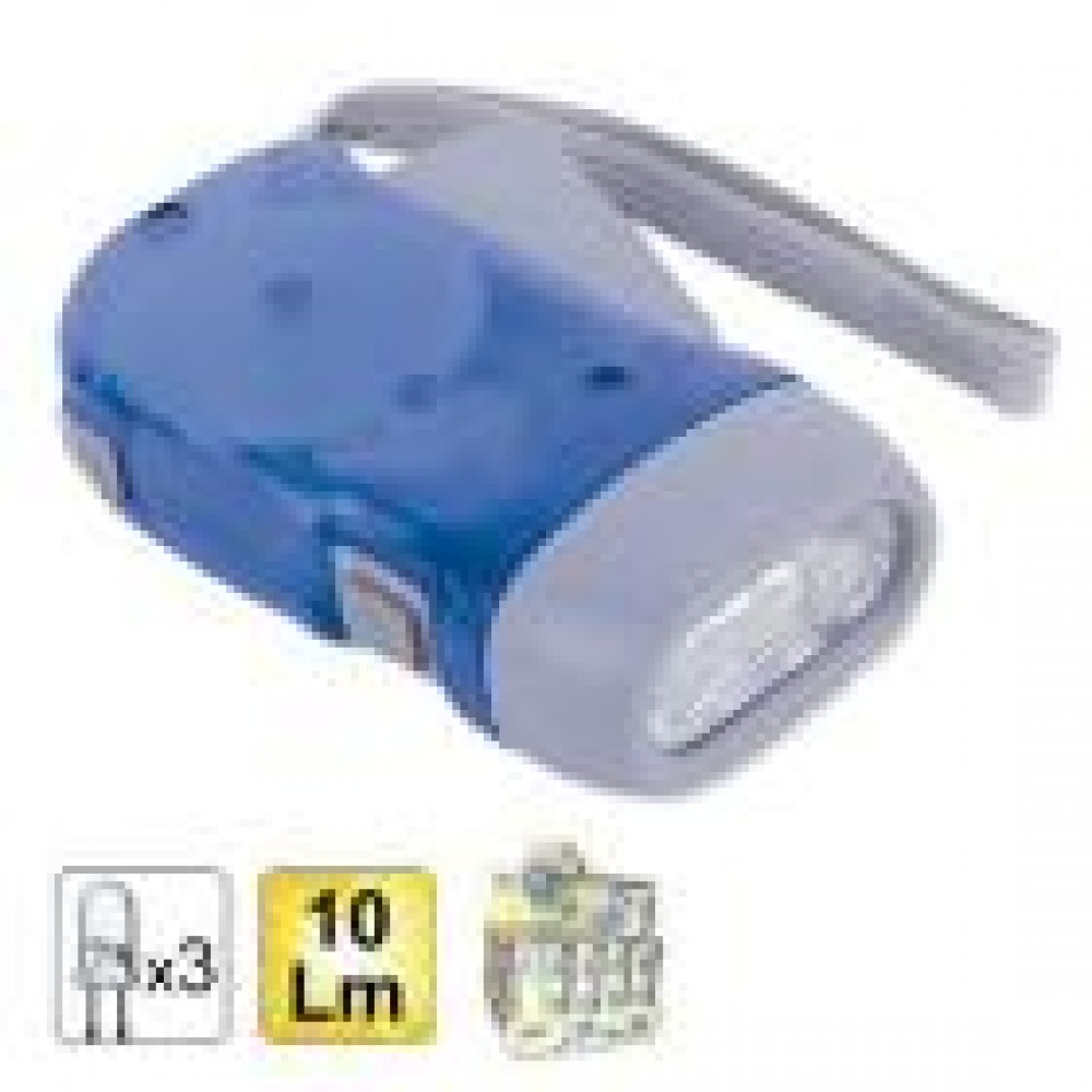 Ліхтарик динамо (3 LED, 10Lm)