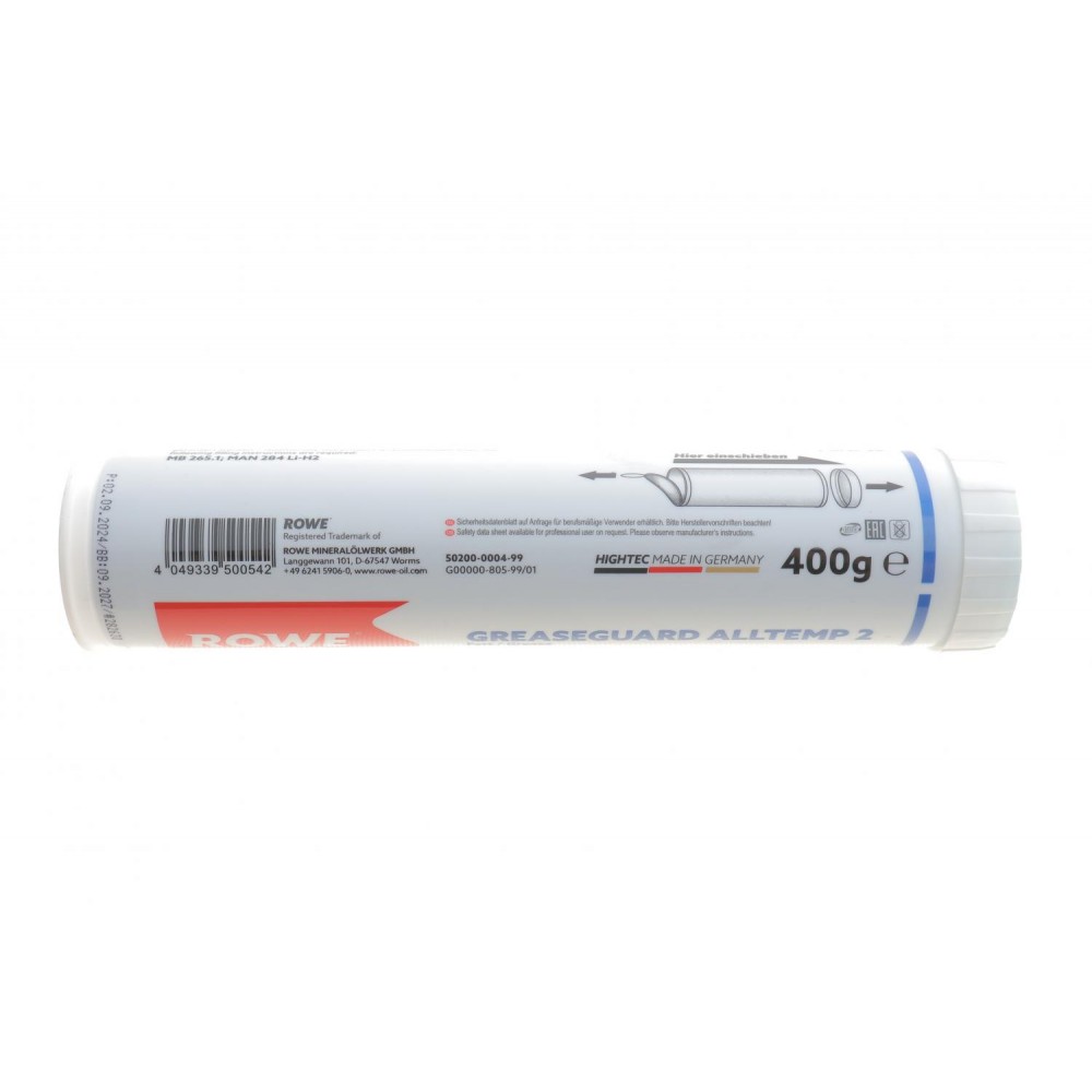 Змазка для підшипників HIGHTEC GREASEGUARD ALLTEMP 2 (400g) (KP 2 P -30) -30 °C до +160 °C.