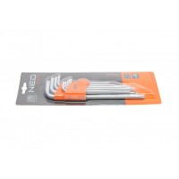 Набір ключів Г-подібних Torx (9шт) (Т10/Т15/Т20/Т25/Т27/Т30/Т40/Т45/Т50)