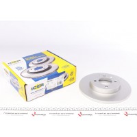 Диск гальмівний (передній) VW Caddy II 95-04/Passat B3/B4 88-97/Golf 91-02 (256x13) (з покр.)(повний)