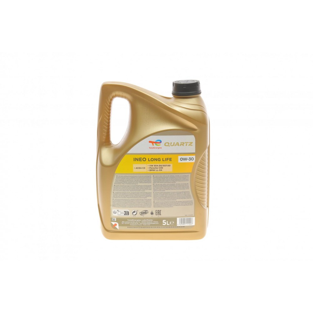 Олива 0W30 Quartz INEO LL (5L) (ACEA C3) (VW504.00/507.00)