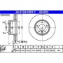 Диск гальмівний (передній) BMW 3 (E90/E91/E93) 05-11/X1 (E84) 09- (312x24) (з покриттям) (вент)