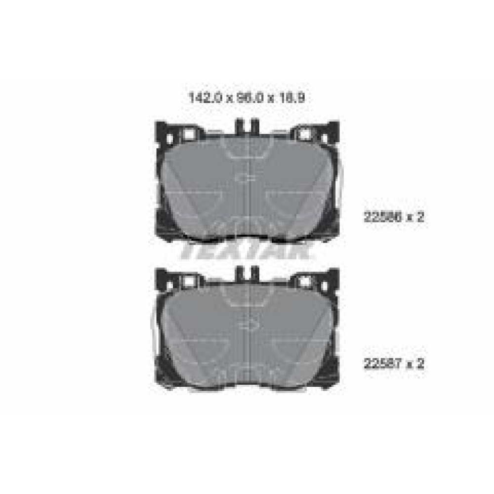 Колодки гальмівні (передні) MB C-class (W205/S205/C205)/E-class (W213) 16- (Brembo)