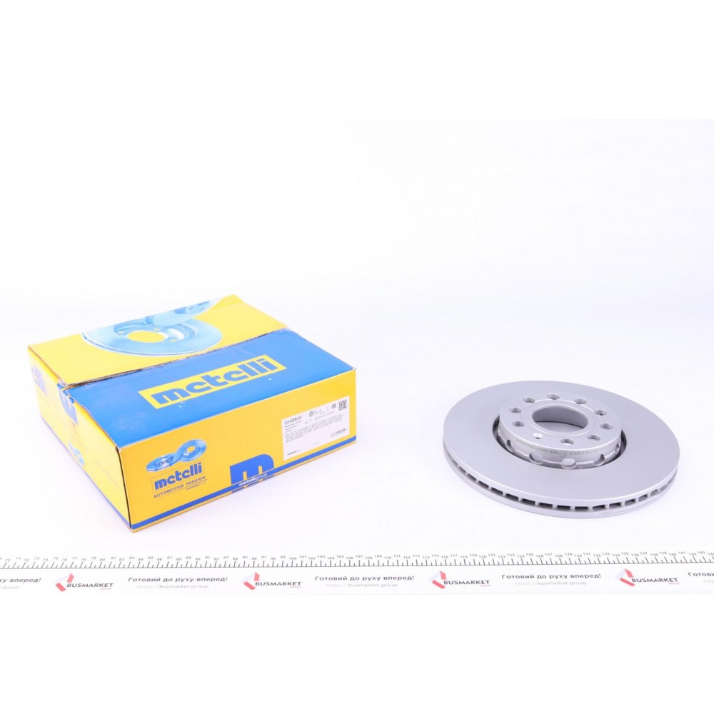 Диск гальмівний (передній) Audi A4/A6/VW Passat 95-08/Skoda Superb 02-08 (287.7x24.9)(з покр.)(вент.)