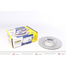 Диск гальмівний (передній) Chevrolet Aveo 03-/Daewoo Lanos 97-/Opel 84-02 (236x20)(з покр)(вент)
