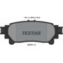 Колодки гальмівні (задні) Lexus RX 08-15/Toyota Prius 11-