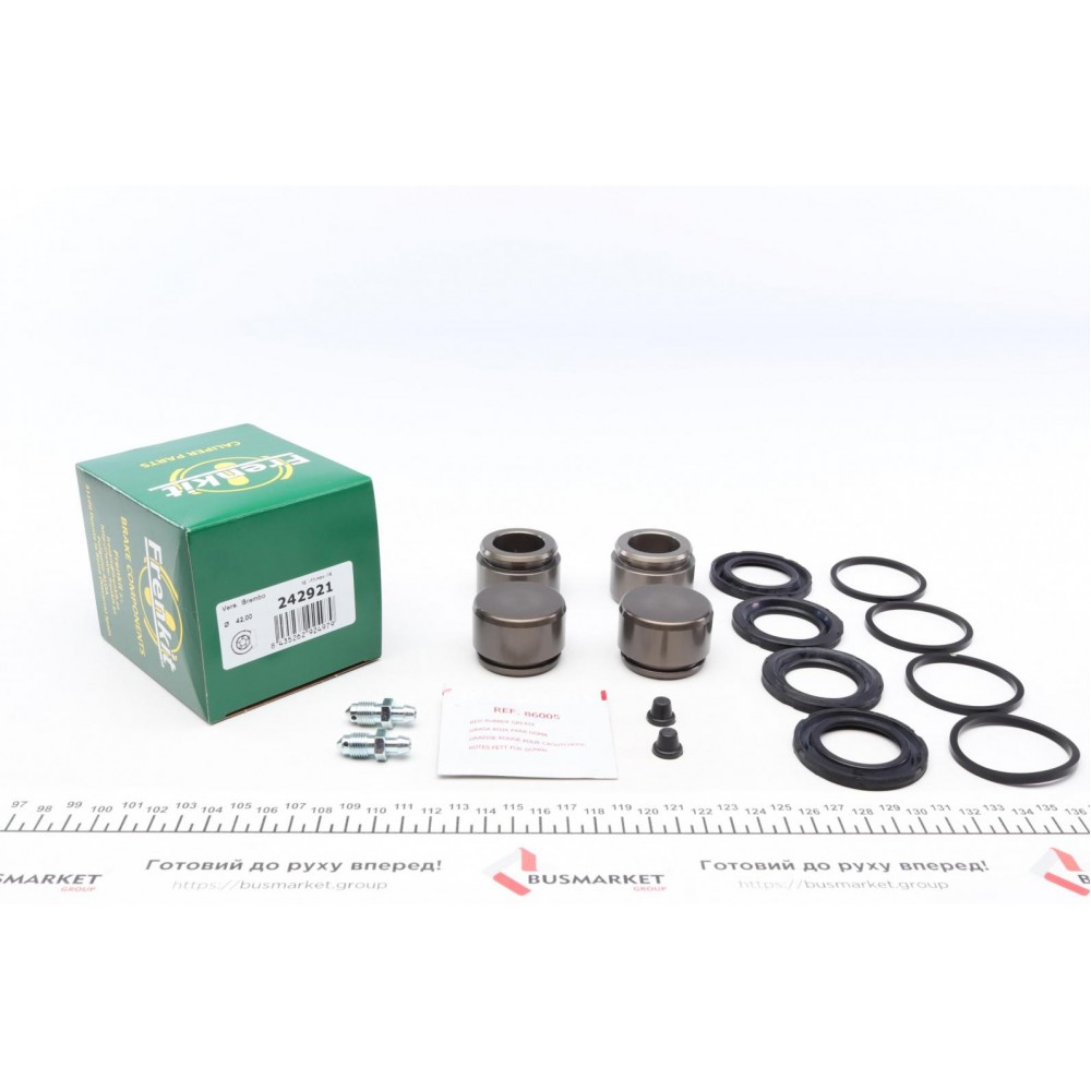 Ремкомплект супорта (переднього) Alfa Romeo Spider 06- (d=42mm) (+4 поршня) (Brembo)
