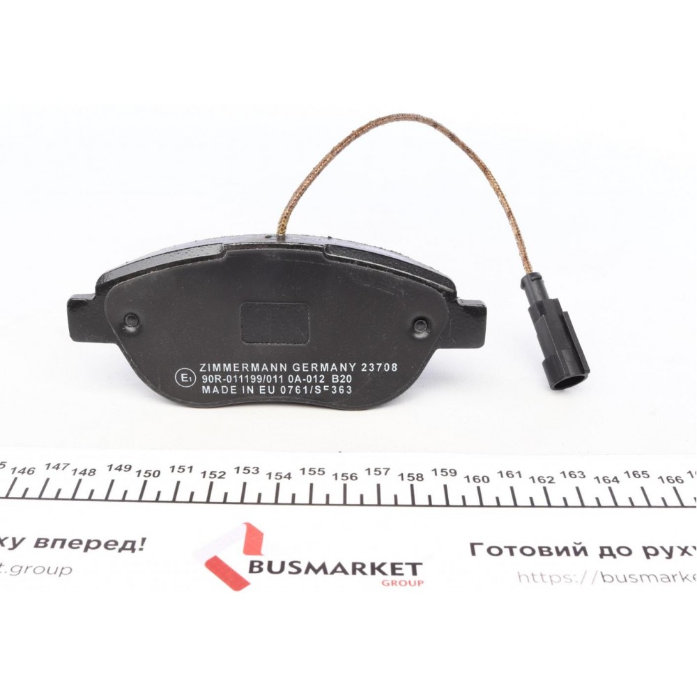 Колодки гальмівні (передні) Fiat Doblo 01-/Opel Combo 1.3-2.0CDTI 12- (Bendix-Bosch) (з датчиком)