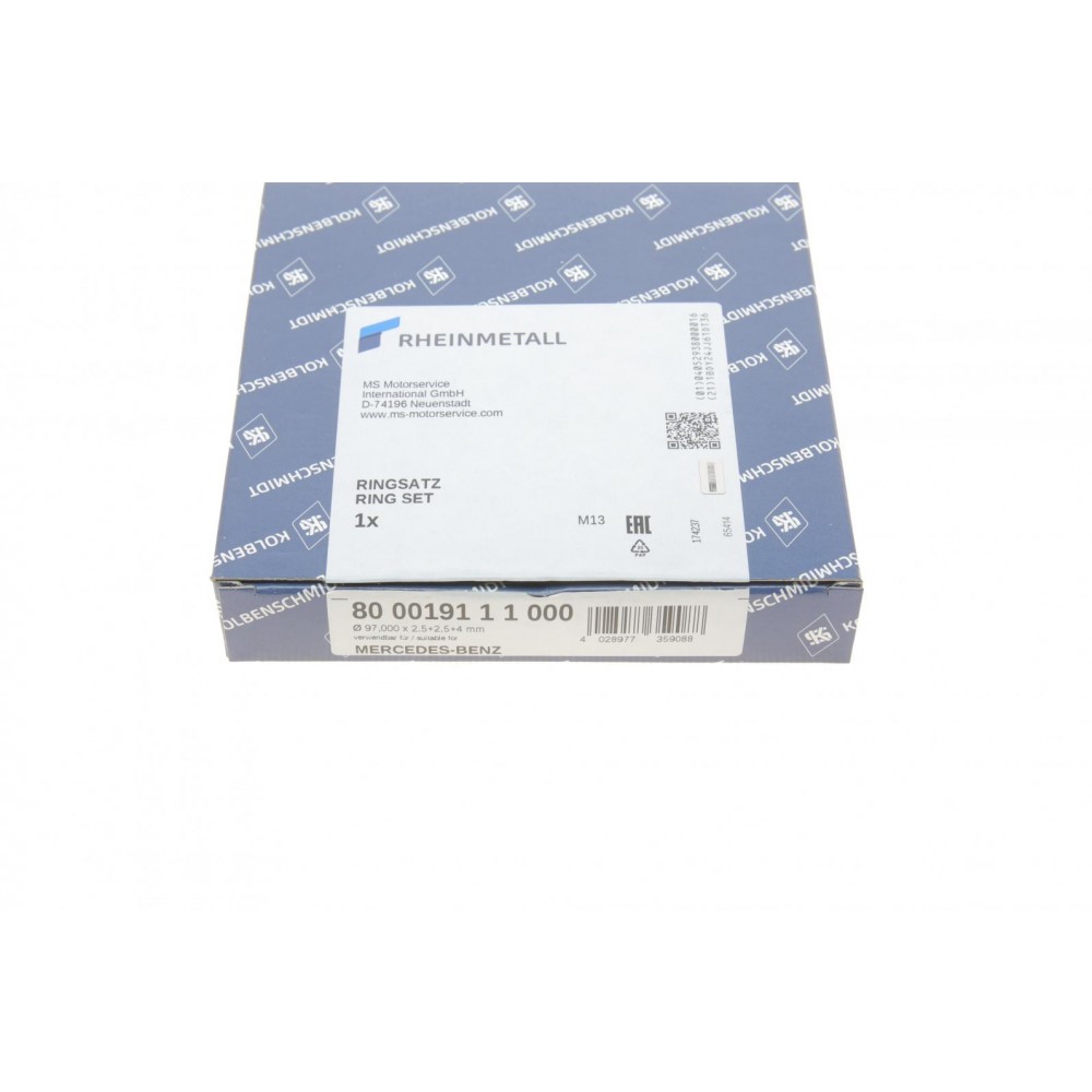 Кільця поршневі MB OM314.970-362.910  (97.00mm/STD) (2.5-2.5-4)