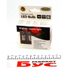 Автолампа R10W 12V 1W BA15s Filament LED (3000K/125 lm/3x Long life) (2шт.)