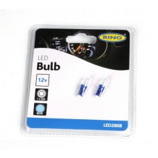 Автолампа T5 12V 1.2W W2x4.6d LED Blue (блістер/2 шт.)