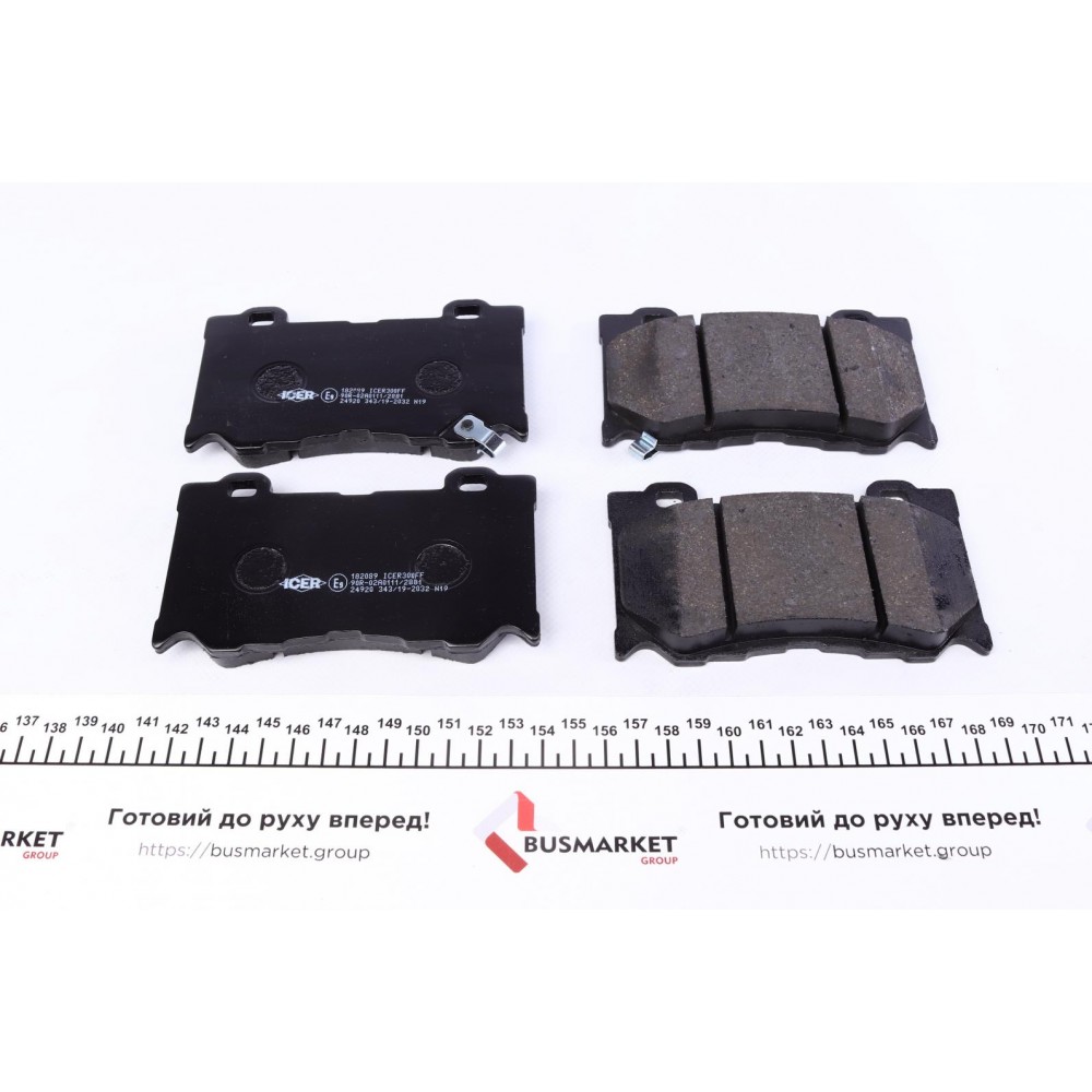 Колодки гальмівні (передні) Infiniti FX/G 07-/M37/M 10-/Q50/Q60/Q70/QX70 13-/Nissan Skyline 14-