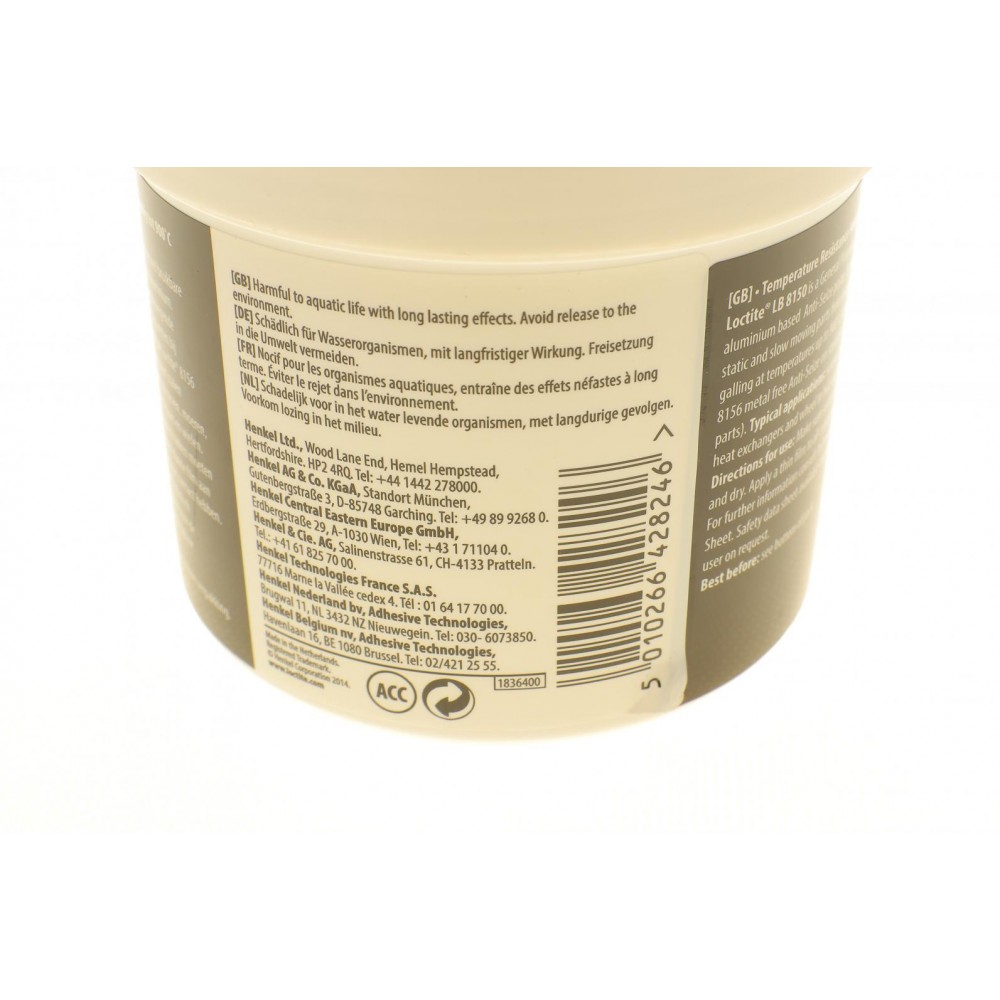 LOCTITE LB 8150 500g протизадирна змазка з графітом (до +900°С.)