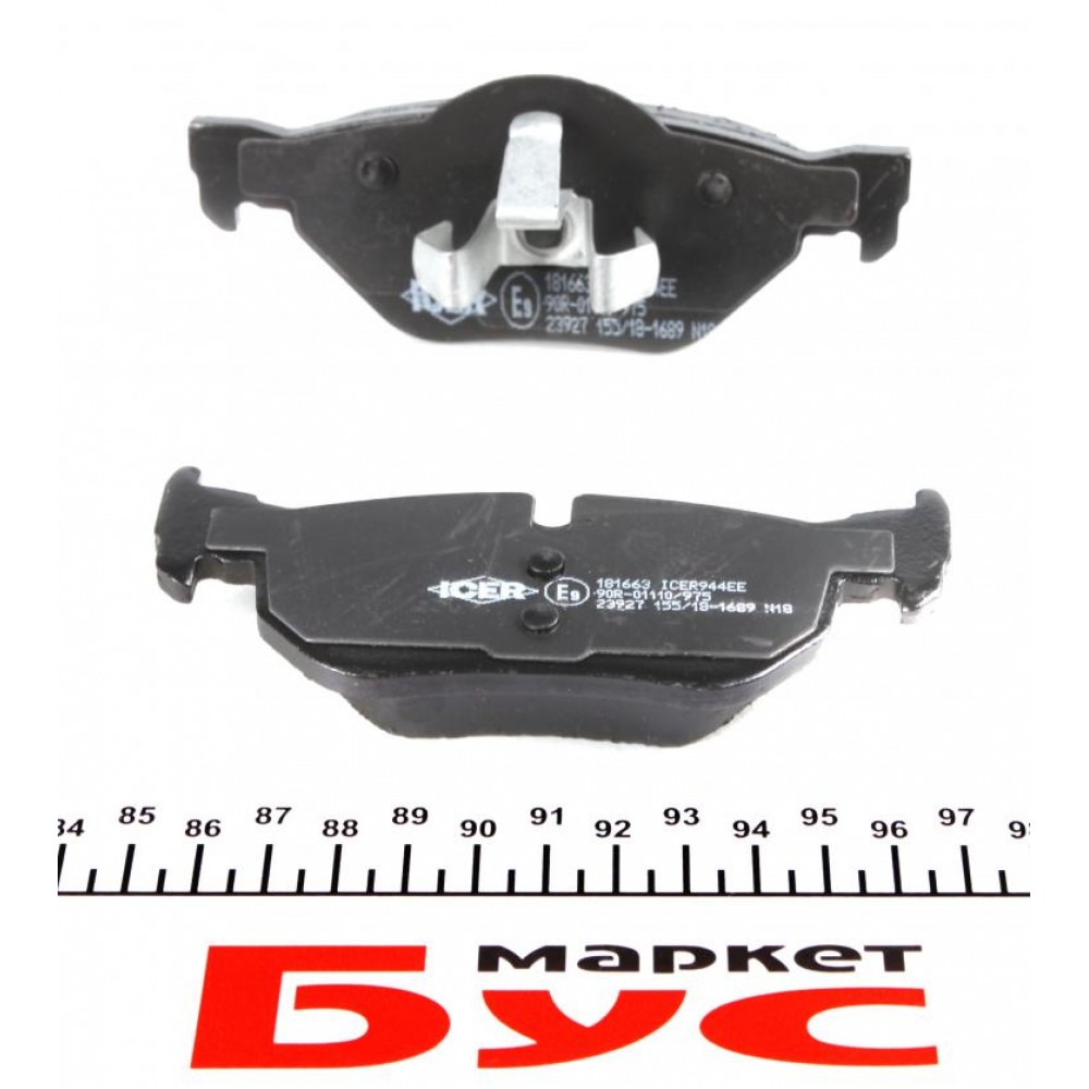 Колодки гальмівні (задні) BMW 1 (E81-82/E87-88)/3 (E90-93) 04-13/X1 (E84) 09-15
