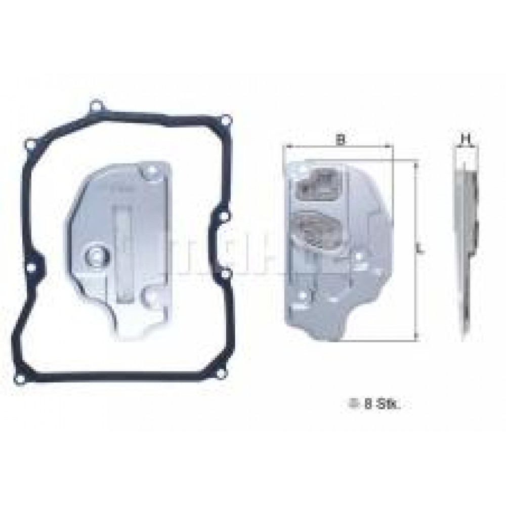 Фільтр АКПП Skoda Fabia/Octavia II/Roomster/VW Golf/Polo 1.4-2.0 TDI 04- (з прокладкою) (6 ступен)