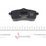 Колодки гальмівні (передні) Peugeot 407 1.6HDI/1.8/2.0/2.0HDI 04- (Lucas) Q+ (з датчиком)