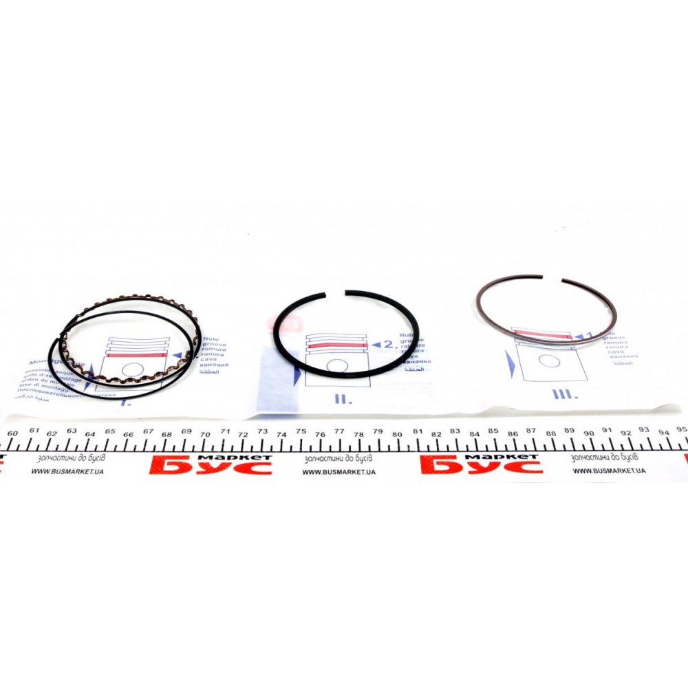 Кольца поршньові VW T4 2.0/2.5 (81.00mm/STD) (1.75-2-3) = 8950490000