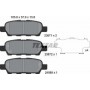 Колодки гальмівні (задні) Renault Koleos/Nissan Juke/Qashqai/X-Trail/Suzuki 08- (Akebono)