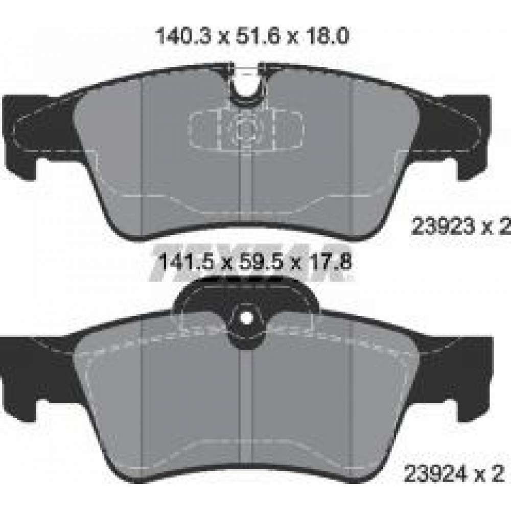 Колодки гальмівні (задні) MB GL-class (X164)/R-class (W251) 06- (Teves)