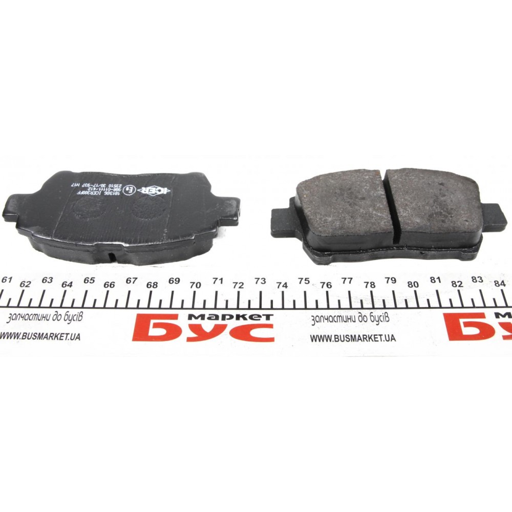 Колодки гальмівні (передні) Toyota Corolla 01-08/Prius 00-04/Yaris 99-05