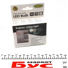 Автолампа T4W 12V 0.5W BA9s Filament LED (6000K/40lm/3x Long life) (2шт.)