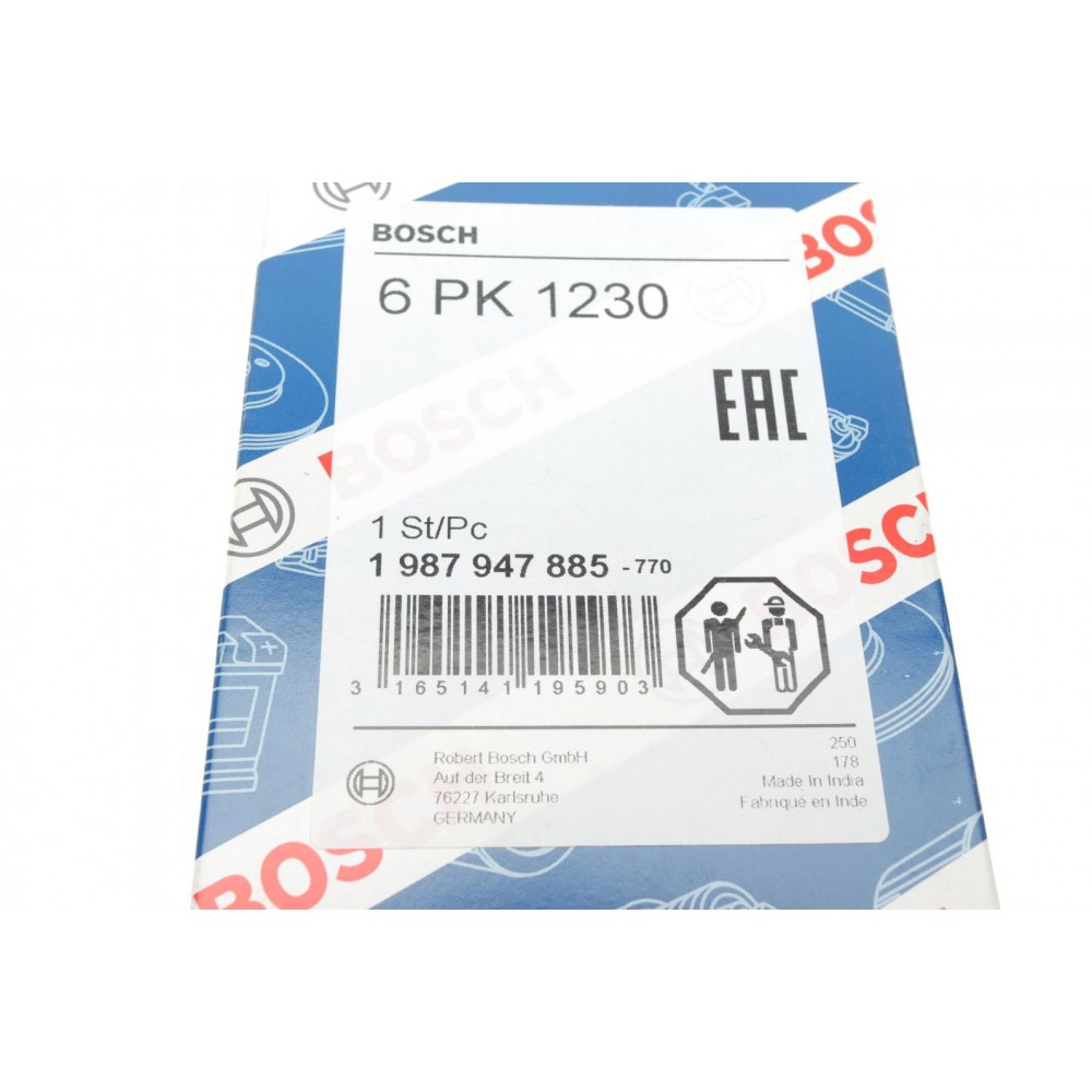 Ремінь генератора Citroen Jympy/Peugeot 3008/5008/Expert 2.0BlueHDi 16- (6PK1230)