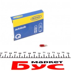 Автолампа 24V 1.2W W2x4.6d Red (в щиток приладів)