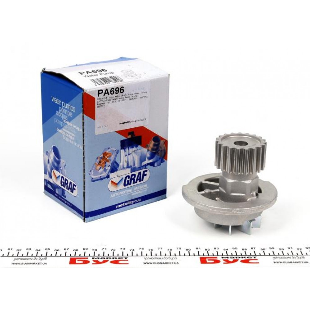 Помпа води Chevrolet Aveo/Lacetti 1.4/1.6 03-/Daewoo Nubira 1.6 16V 97- (19z) (R/B) (7 лоп.)