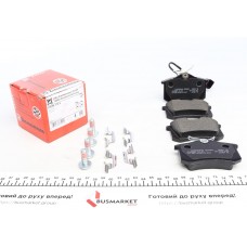Колодки гальмівні (задні) VW Sharan 95-10/Ford Galaxy 95-06(87.2x53.1x17)(з датчик)Lucas)(з аксес)