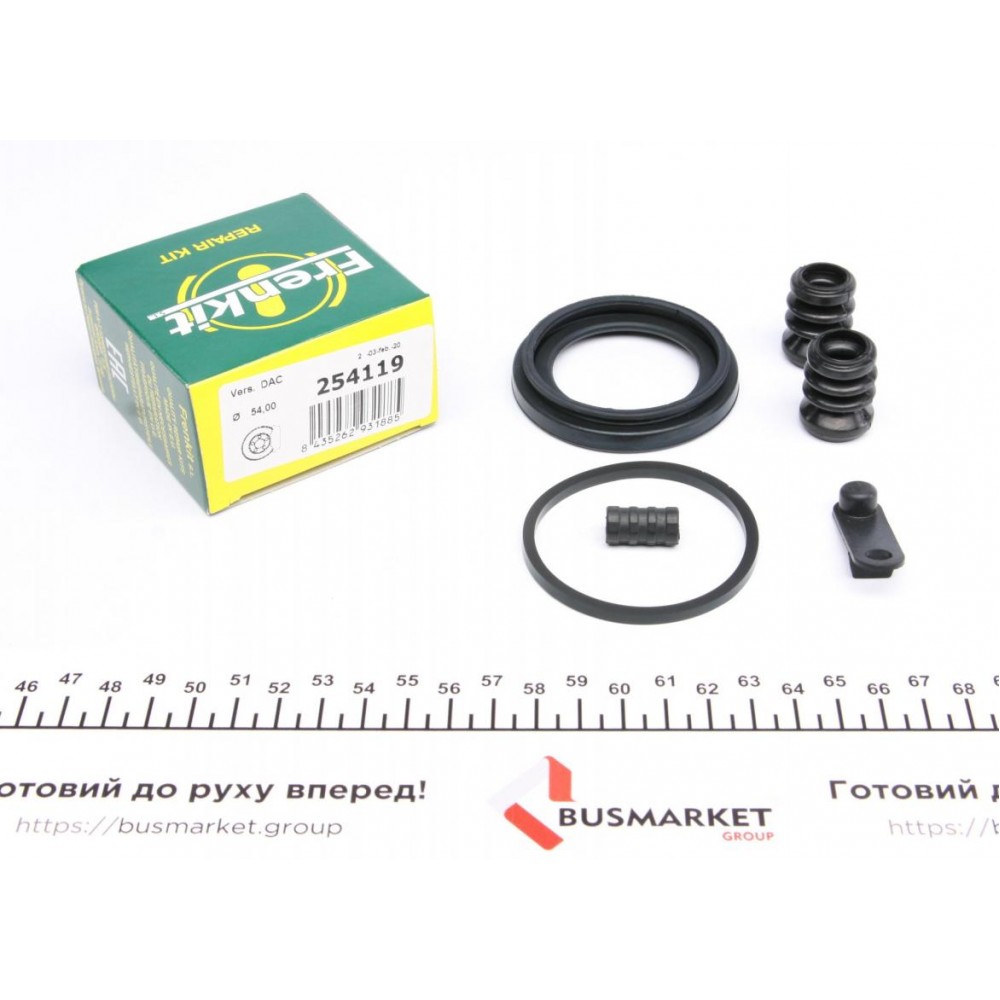 Ремкомплект супорта (переднього) Chevrolet Aveo 11- (d=54mm) (Dac)