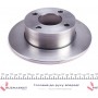Диск гальмівний (задній) Audi 80 86-96/Audi 90 84-91/Audi 100 82-90 (245x10) (повний)