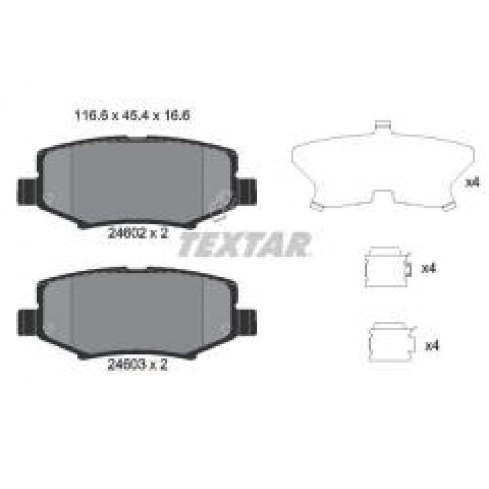 Колодки гальмівні (задні) Jeep Cherokee 08-/Compass 06-/Wrangler 07-/Dodge Nitro 06-12 (TRW)
