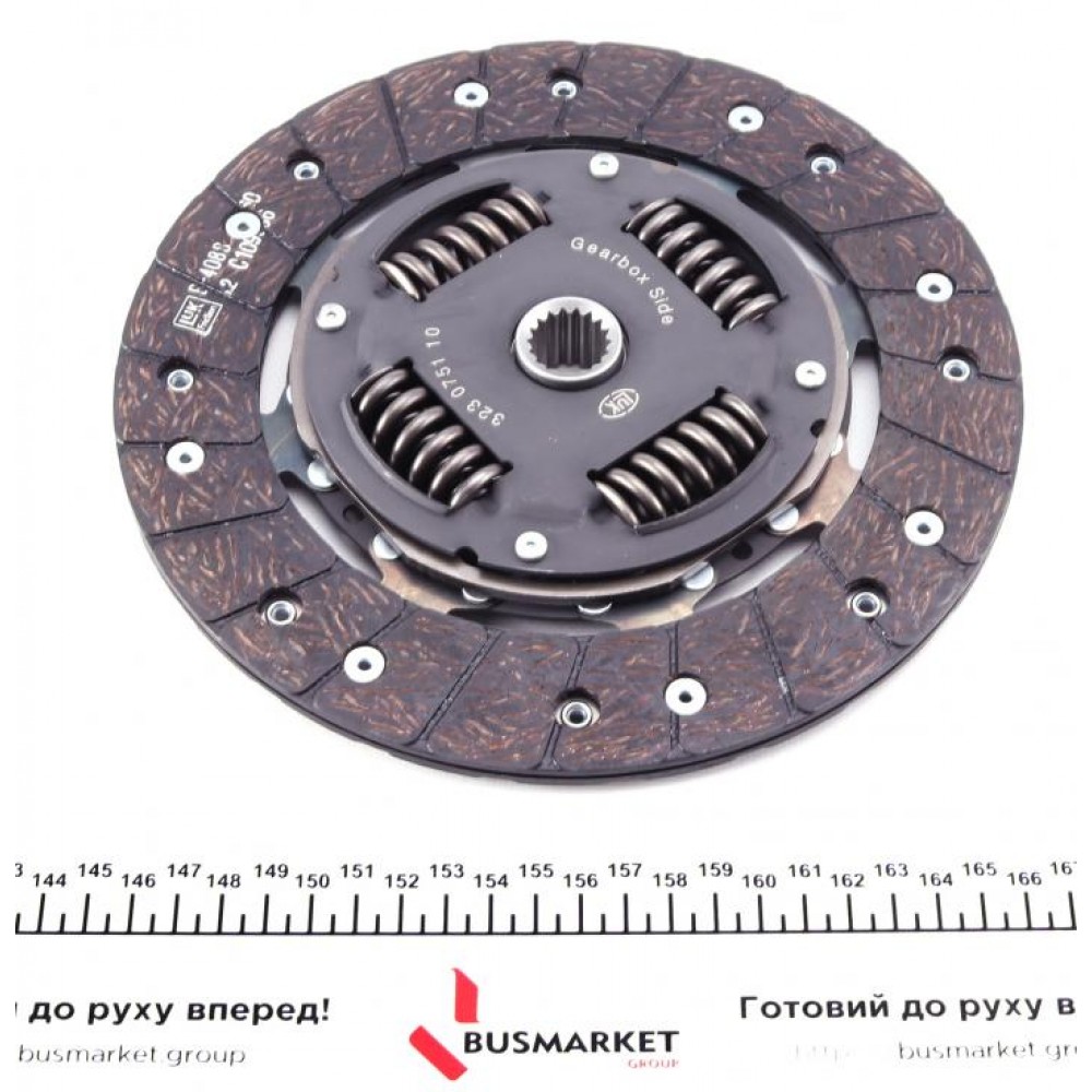 Комплект зчеплення Peugeot Partner 1.6i 10- (d=230mm) (+вижимний)