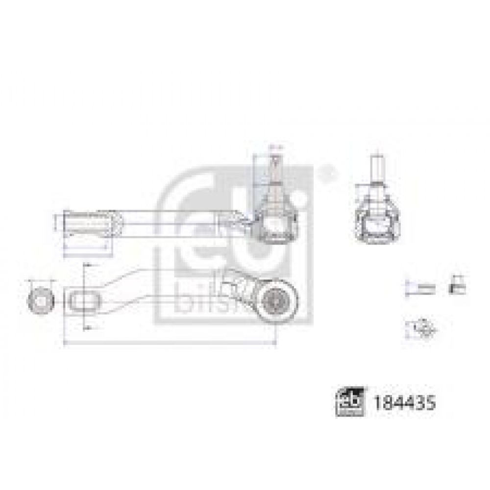 Наконечник тяги рульової (L) Nissan Micra/Note 10-