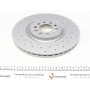 Диск гальмівний (передній) Audi A3 99-/VW Golf IV 97-05/Polo 02-09 (312x25) (з покр)(з отворами(вент)
