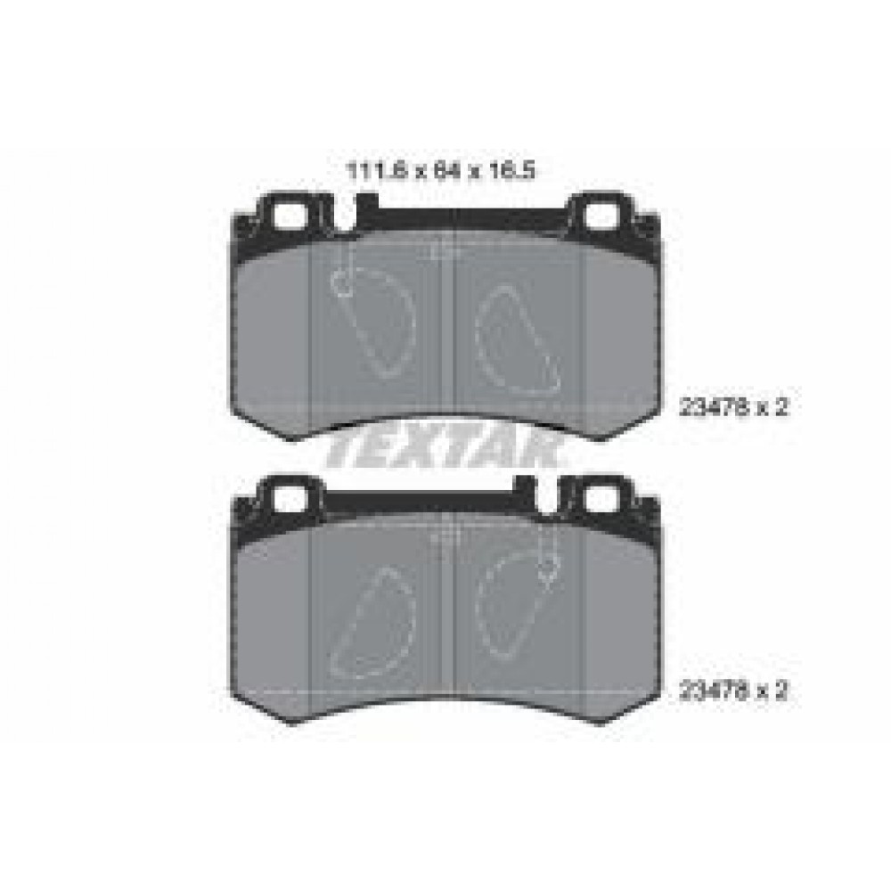 Колодки гальмівні (задні) MB E-class (W211) 02-10/S-class (W220/W221) 98-13 (Brembo) Q+
