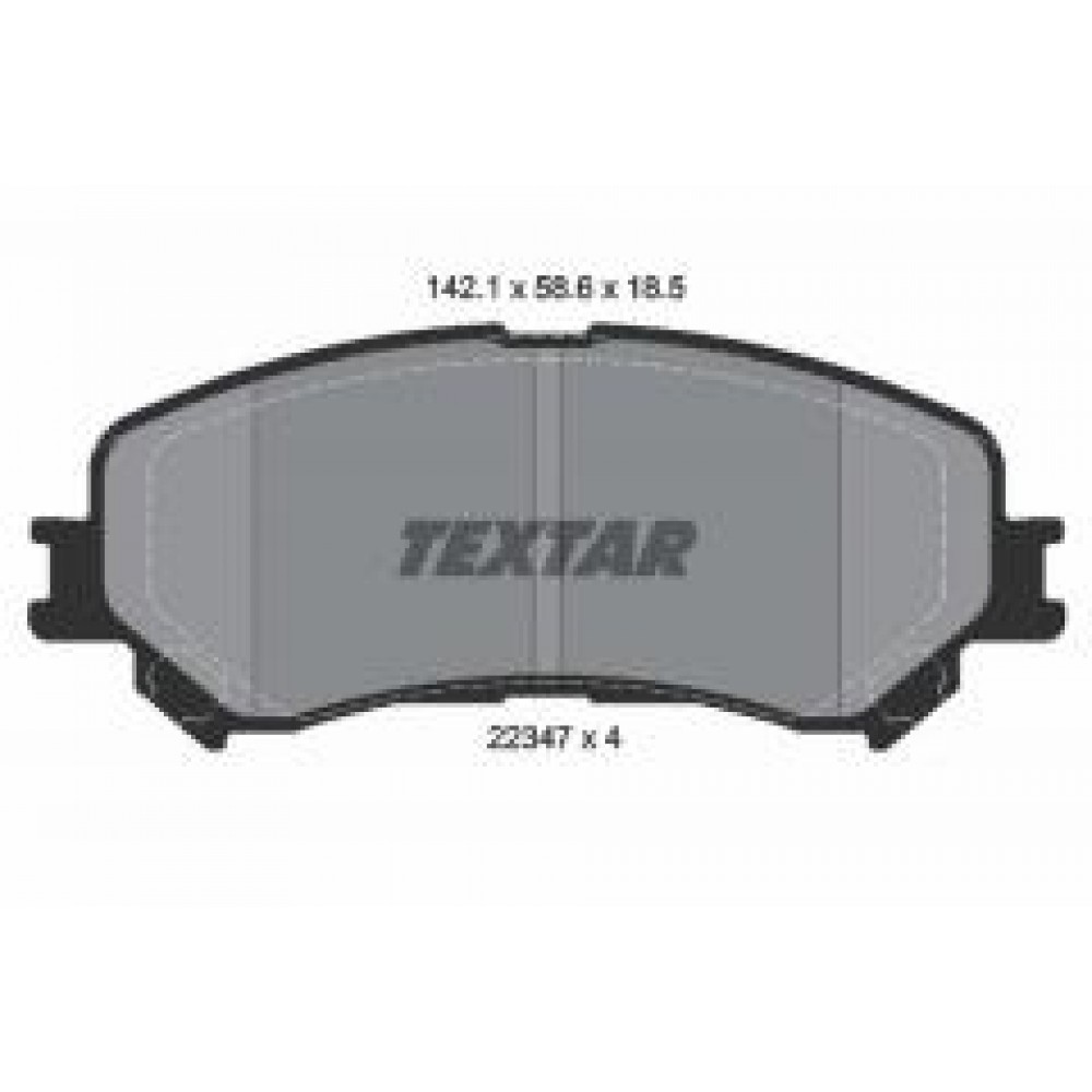 Колодки гальмівні (передні) Renault Scenic/Megane 15- (Akebono) Q+