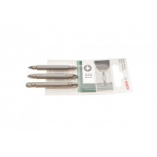 Набір бит (двосторонніх) PZ1-PZ1/PZ2-PZ2/PZ3-PZ3 60mm (3 шт.)