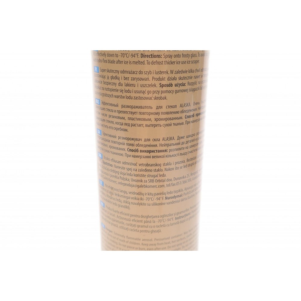 Засіб для розморожування скла Alaska (750ml) до -60С