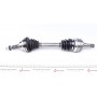 Піввісь Opel Astra/Zafira 2.0/2.2 16V 98-05 (L) (34х33х595)