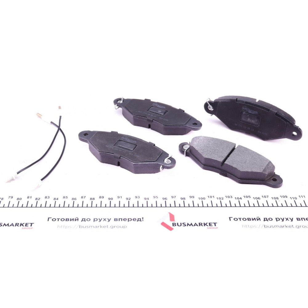 Колодки гальмівні (передні) Renault Kangoo 98- (Bosch)
