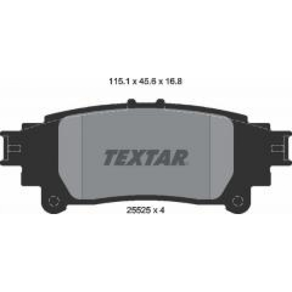 Колодки гальмівні (задні) Lexus GS/IS III/RC 12-